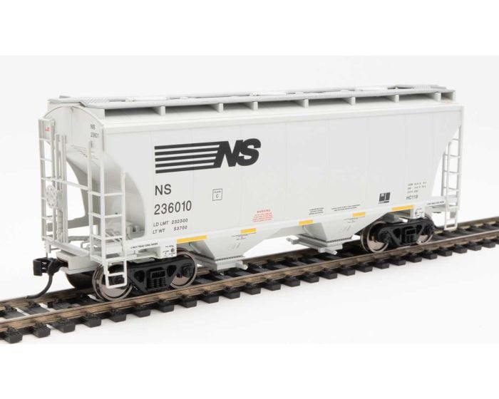 Walthers Mainline 910-7585 HO 39ft Trinity 3281 2-Bay Covered Hopper, Norfolk Southern #236010