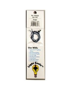 MRC 025323, Light Genie Mini LED With 12 Inch Leads, Green, 4 Pack