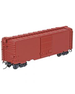 Kadee 5199 HO 40' PS-1 Boxcar with 8' Youngstown Door - Undecorated Post 1954 Narrow Tab - Oxide Red