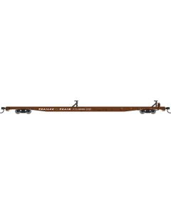 Walthers Mainline 910-5563 HO 85ft General American G85 Flatcar, TTX Brown #300129
