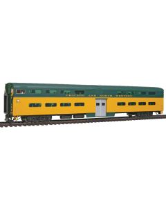 WalthersProto HO 85ft P-S Bi-Level Commuter Cab Car, Lighted, Chicago & North Western