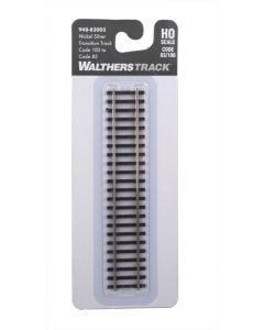 Walthers 948-83003, HO Scale Nickel Silver Transition Track, Code 100 to Code 83