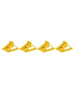Walthers 948-83108 HO Assembled Track Bumper 4-Pack - Yellow