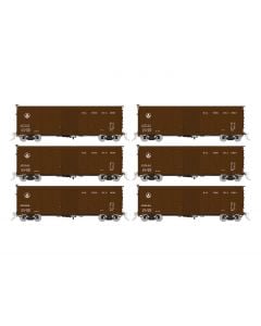 Rapido 142002 HO USRA Single-Sheath Boxcar, Baltimore & Ohio, 6-Pack