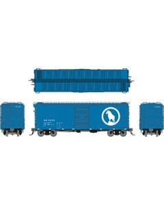 Rapido 155007A HO Great Northern 12-Panel 40ft Boxcar, Big Sky Blue, Late Dreadnaught Ends, Single Car