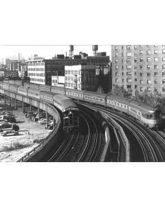20th Century Limited On Viaduct Late 1940s