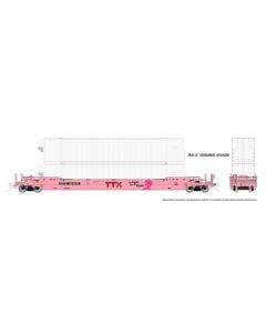 Rapido 401054 HO Gunderson 53ft Husky Stack Well Car with Containers, TTX #654811 On Track for a Cure