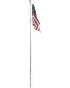 Woodland Scenics JP5952 Flag Pole with U.S. Flag - Just Plug(TM) -- Large - 7-1/2" 19cm Tall
