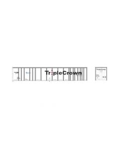 Bowser 42956 HO 53ft Platewall RoadRailer Trailer, Norfolk Southern Triple Crown #461380