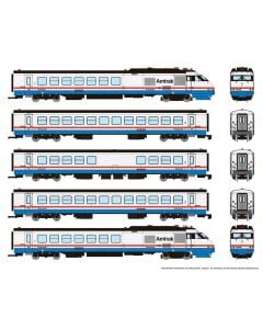 Rapido 525003 N Rohr Turboliner, Standard DC, Amtrak Set #2