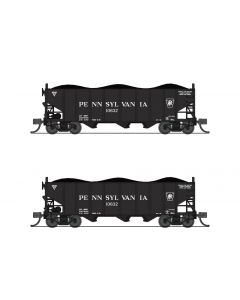 Broadway Limited 7146 N Class H2A 3-Bay Hopper 2-Pack, Pennsylvania Railroad Set A