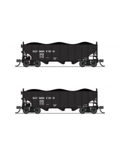 Broadway Limited 7148 N Class H2A 3-Bay Hopper 2-Pack, Baltimore & Ohio Set A