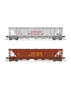 Broadway Limited 7263 N Class H32 5-Bay Covered Hopper 2-Pack, Union Pacific