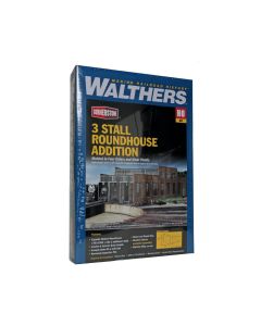 933-2901 Walthers Cornerstone HO 3-Stall Modern Roundhouse Addition