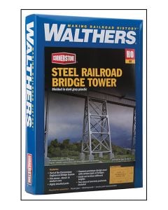 933-4554 Walthers Cornerstone HO Steel Railroad Bridge Tower
