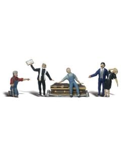 Woodland Scenics A2127 Scenic Accents(R) Figures -- Graveside Service (5 Figures & Coffin)
