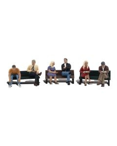 Woodland Scenics A2206 Scenic Accents(R) -- People on Benches pkg(3)