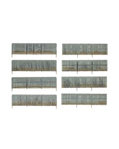 Woodland Scenics A2985 Privacy Fence - Kit with Gates, Hinges & Planter Pins -- Total Scale Length: 192' 58.5m