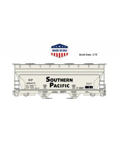 Accurail® 2211 HO Scale Kit, ACF 2-Bay Covered Hopper, SP Southern Pacific #490473