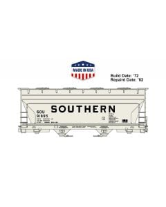 Accurail® 2213, HO Scale Kit, 2-Bay ACF Hopper, Southern Railway #91895