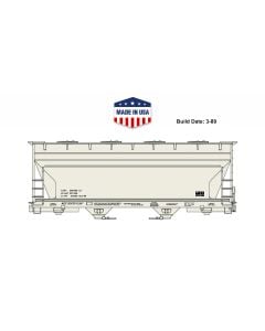 Accurail® 2292, HO Scale Kit, ACF 2-Bay Covered Hopper, 1980s Era, Data Only