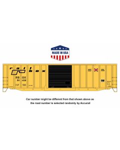 Accurail 81591, HO Scale Kit, 50 ft Exterior Post Steel Boxcar, Railbox Random Car #