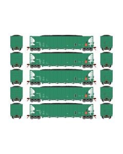 Athearn ATH1009 HO Ortner 5-Bay Rapid Discharge Hopper, USSX 5-Pack #3