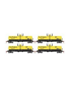 Athearn ATH-1300 HO 42ft Chemical Tank, CCLX 4-Pack