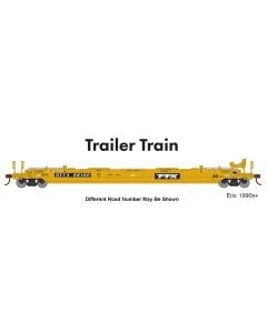 Athearn ATH-1348, HO Scale 48ft Husky Stack Well Car, Trailer Train DTTX #56177
