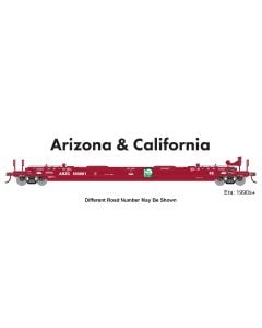 Athearn ATH-1361, HO Scale 48ft Husky Stack Well Car, Arizona & California ARZC #100001