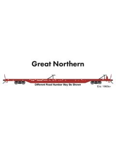 Athearn ATH-1545, HO Scale 85ft TOFC Flat Car, GN #61000