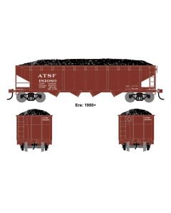 Athearn ATH-1569, HO 40ft 4-Bay Offset Hopper w/Load, ATSF #181080
