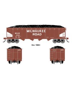 Athearn ATH-1584, HO 40ft 4-Bay Offset Hopper w/Load, MILW #85000
