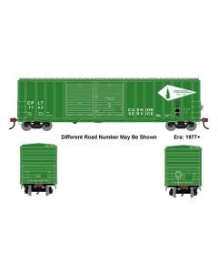 Athearn ATH-1757, N Scale 50ft FMC 5077 Offset Double Door Box Car, Camino Placerville & Lake Tahoe #7728