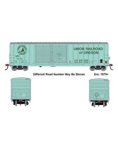 Athearn ATH-1762, N Scale 50ft FMC 5077 Offset Double Door Box Car, Union Railroad of Oregon #1503