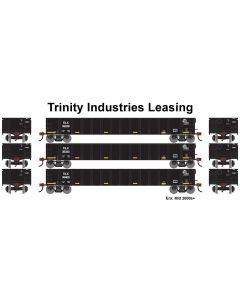 Athearn ATH-1876, HO 52ft Mill Gondola, Trinity Industries Leasing TILX #35228/35333/35400 3-Pack
