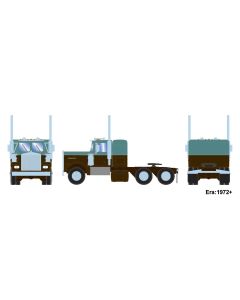 Athearn ATH-2088, HO Scale 1972 Kenworth Tractor, Metallic Teal & Black No Road Number