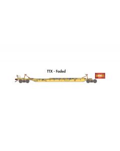 Athearn HO RTR 57ft Trinity Spine Car, TTRX 3-Pack Faded