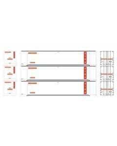 Athearn N 48ft Container, BNSF 3-Pack