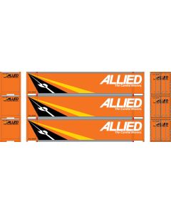 Athearn ATH19137, HO Scale 48ft Container, AVLU #280164, 280181, 280199, 3-Pack