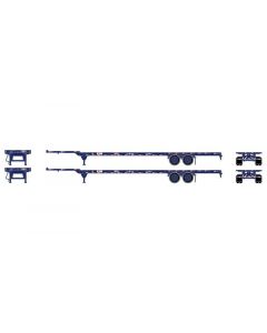 Athearn ATH26032 HO RTR 53ft Chassis, Pacer Stack Train 2-Pack