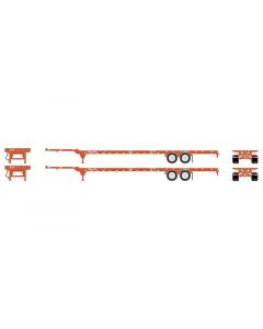 Athearn ATH26032 HO RTR 53ft Chassis, Pacer Stack Train 2-Pack