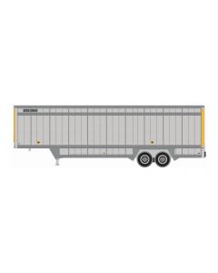 Athearn ATH29460 HO RTR 40ft Drop Sill Parcel Trailer, UPS Yellow #80444