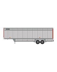 Athearn ATH29463 HO RTR 40ft Drop Sill Parcel Trailer, UPS Red #87363