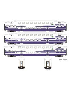 Athearn ATH29706 HO Bombardier Coach, Metrolink As Delivered 3-Pack