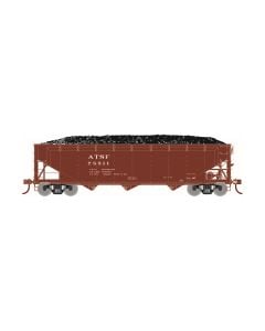 Athearn ATH33077 HO 40ft Offset Coal Hopper, Santa Fe #78511