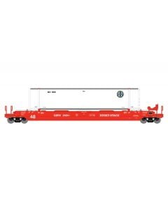 Athearn HO RTR 48ft Husky Stack Well, NWCX