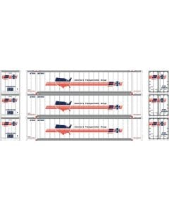 Athearn ATH7687, N Scale 48ft Container, ATGU #287502, 287505, 287509, 3-Pack