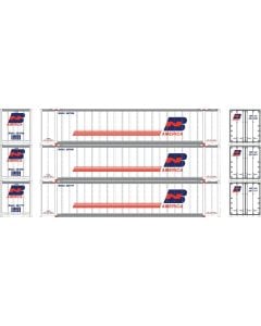 Athearn ATH7690, N Scale 48ft Container, BNAU #287538, 287681, 287777, 3-Pack