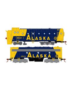 Athearn ATH93824 HO Rotary Snowplow & EMD F7B, Alaska Railroad